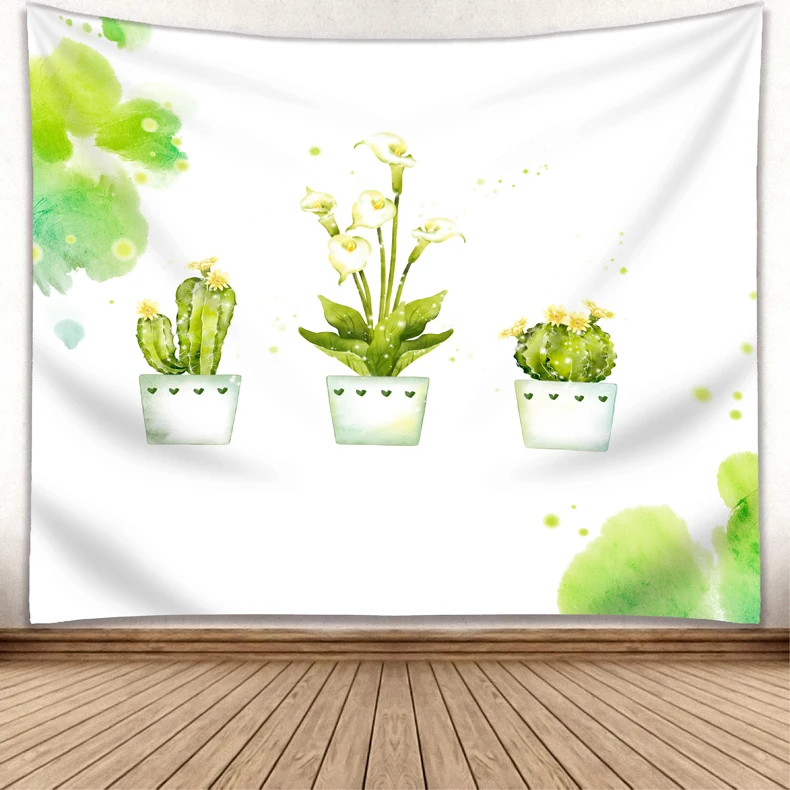 Customized Home decor Cactus Plant  Wall Hanging Tapestry
