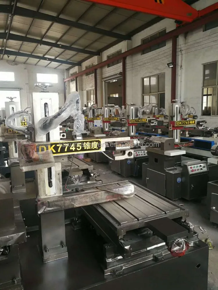 DK7745 CNC EDM Wire Cutting Machine with Vertical Cabinet Control