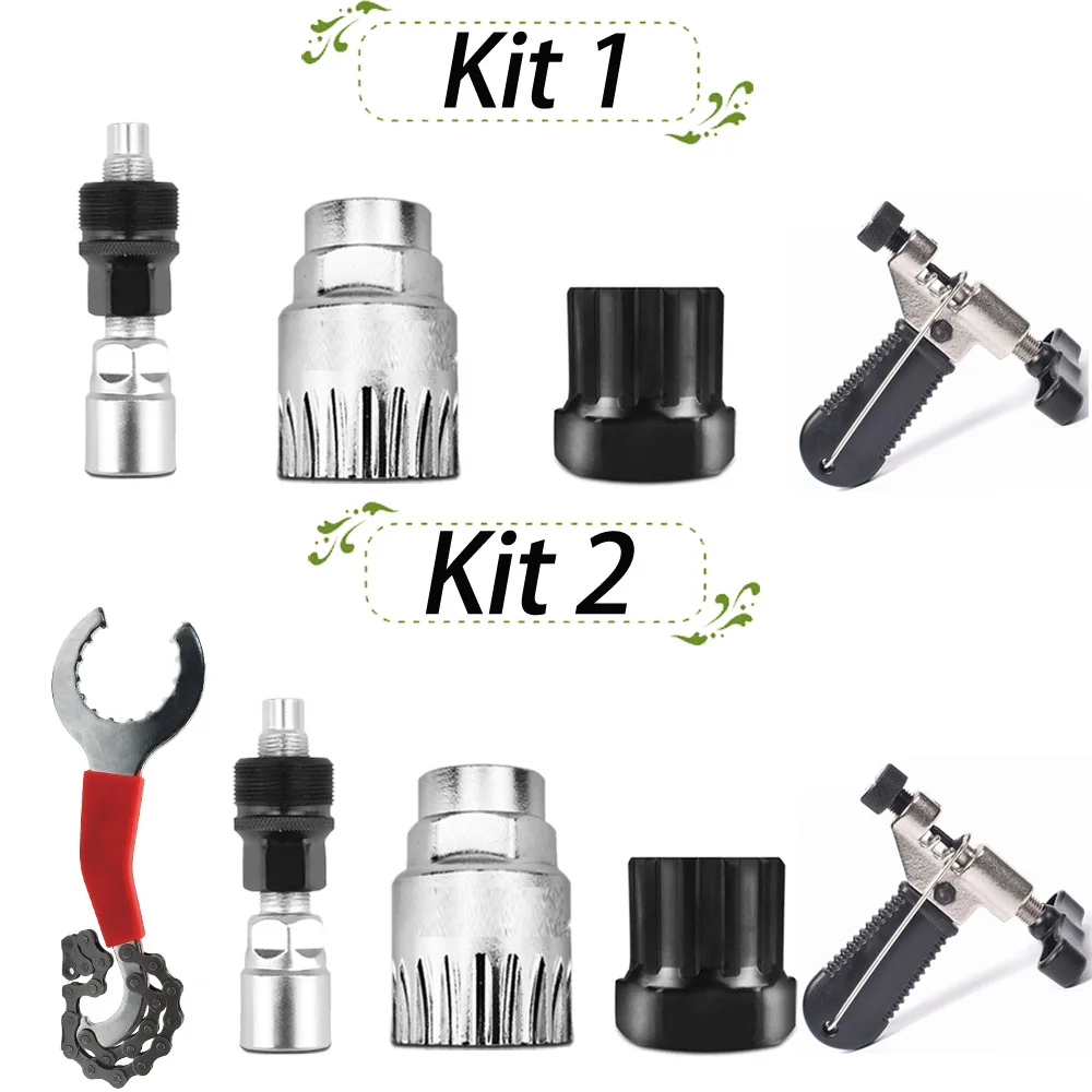 Bicycle Repair Tools flywheel remover socket bottom bracket removing socket tool chain cutter crank removing tool Bike Parts