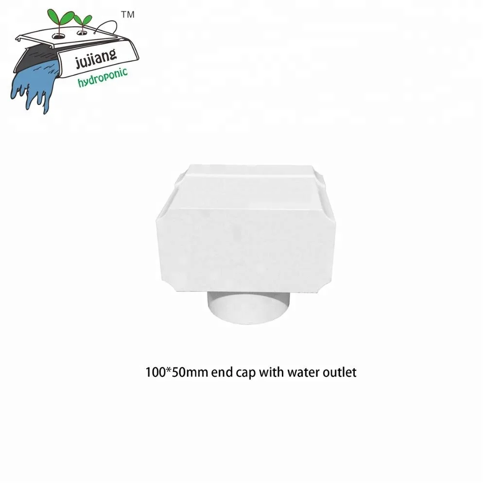Каналы из ПВХ 100 50 мм и фитинг для гидропонных систем NFT-water out let