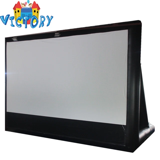 2020 manufactory custom size inflatable movie screen, Outdoor cinema rear projector air inflatable screen