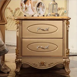 high quality bed Fashion European french style nightstands Carved bed nightstands p10058
