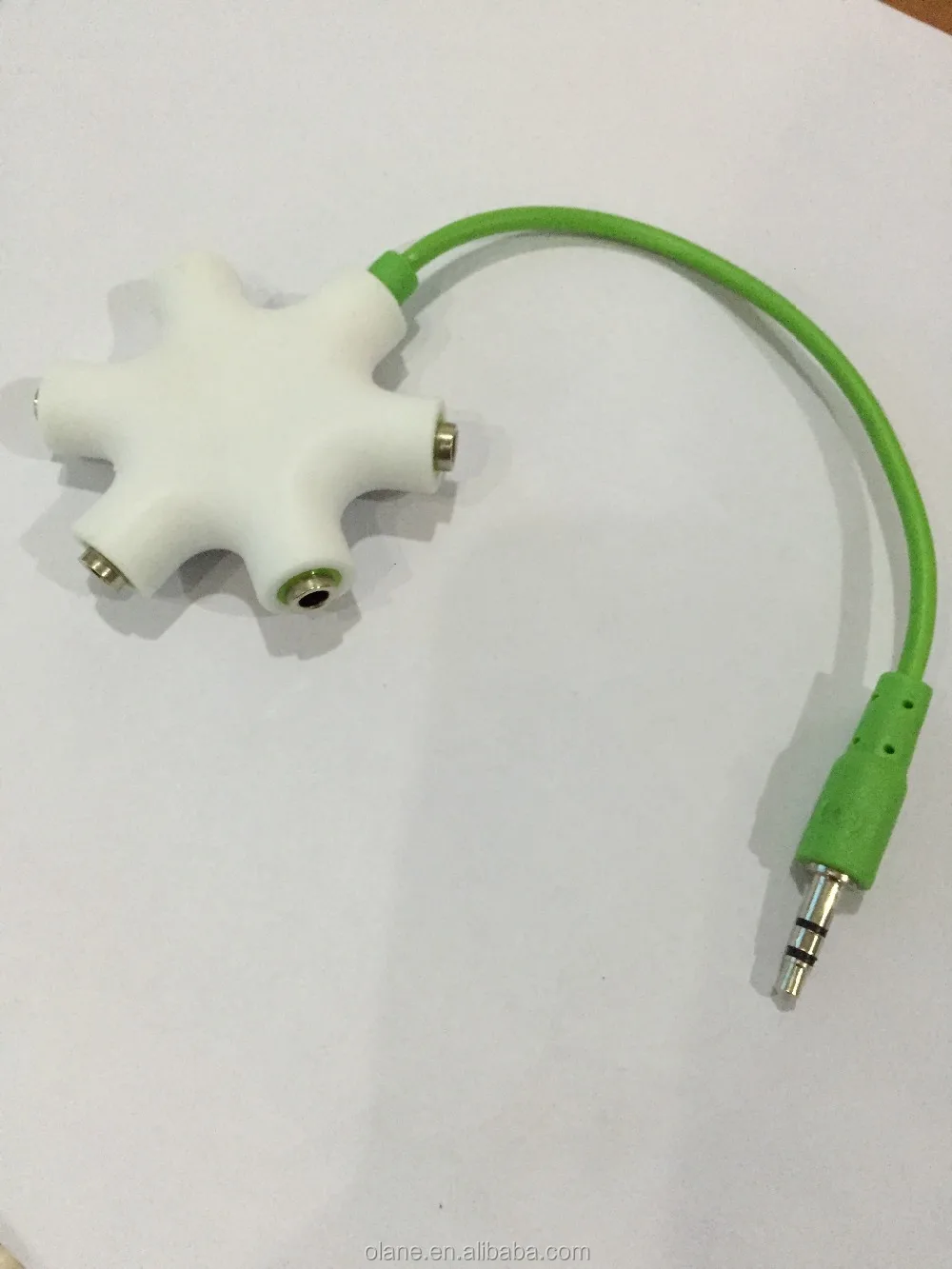 Belking Rockstar Cable Multi 5-Way 3.5MM Headphone Splitter White & Aux Cable