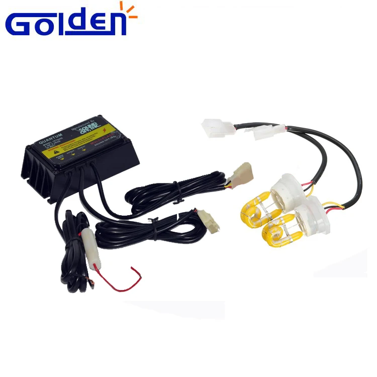 Kit 12 24 volt 2 HID Bulbs hideaway led strobe lights