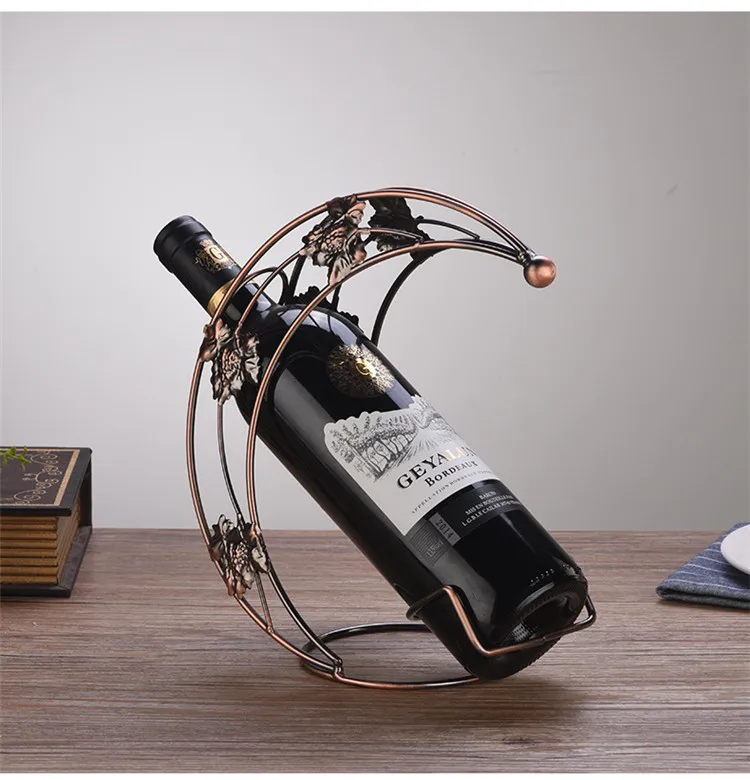 Металл Красный бутылки вина полка дисплея на стенде стойки для супермаркета