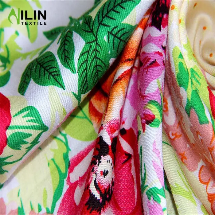 Tens of thousands of flower types to choose from 100% rayon printed rayon challis fabric suitable for hot climate