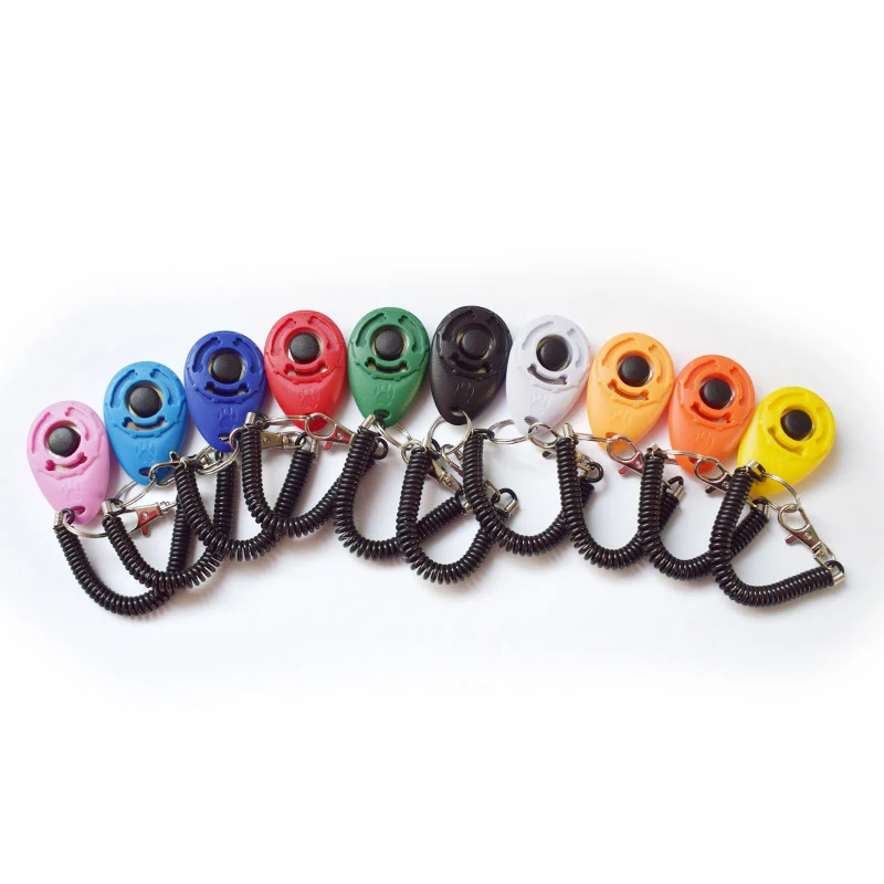 Высококачественный кликер для дрессировки собак с ремешком на запястье