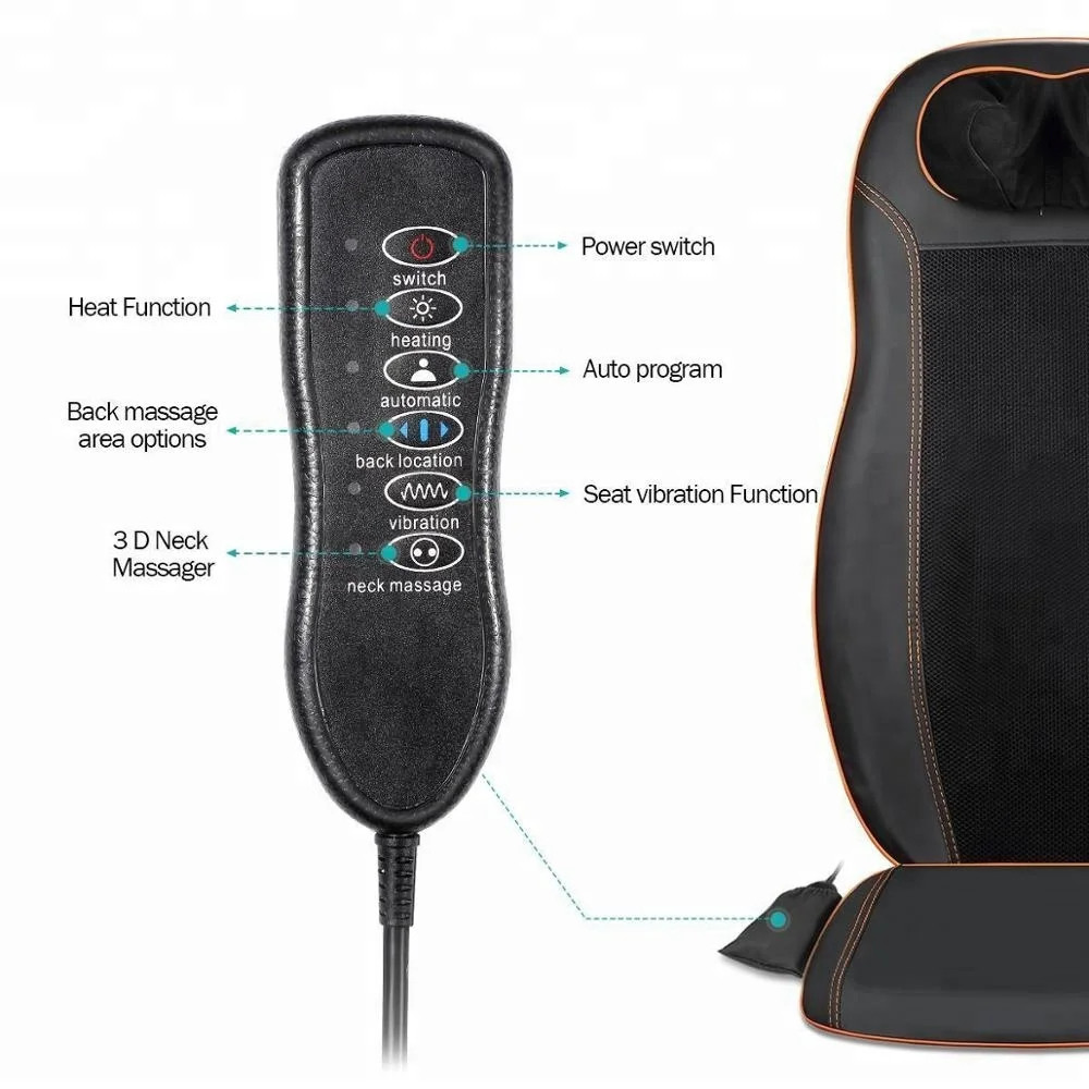 
Cheap shiatsu back seat massage chair with remote control LY-803A-2 