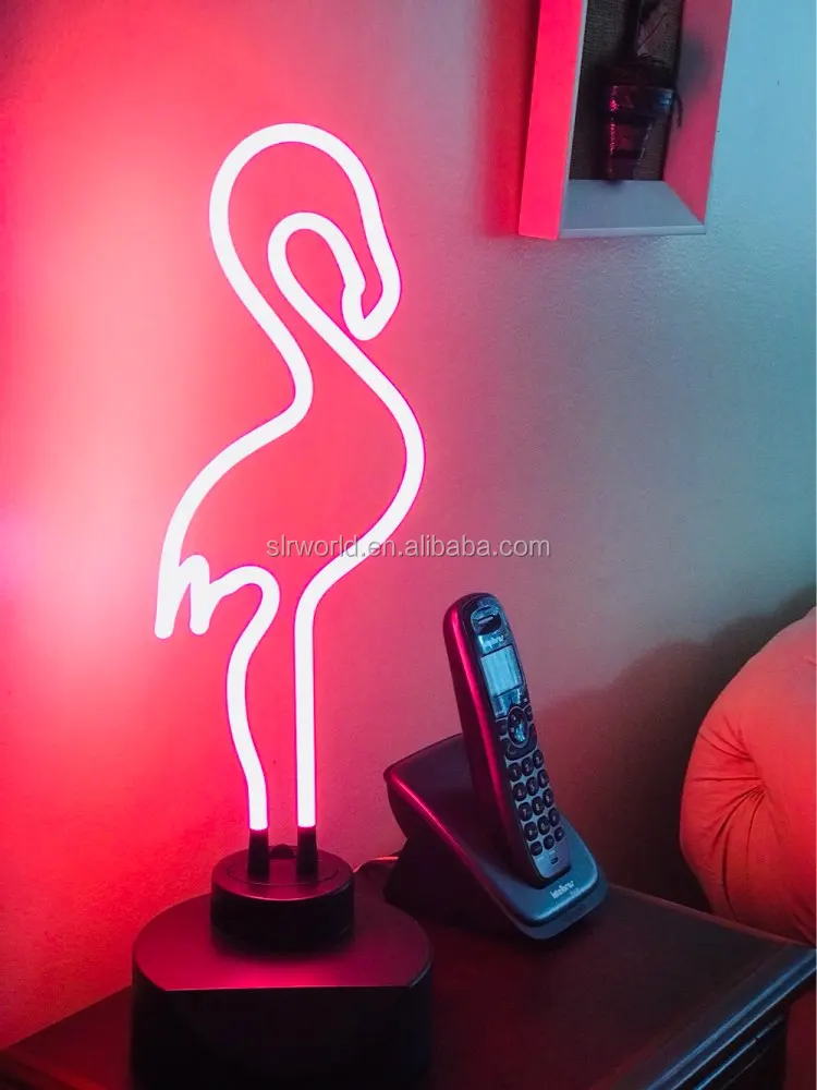 OMG! Так мило неоновая вывеска Фламинго неоновые скульптуры для рождества света
