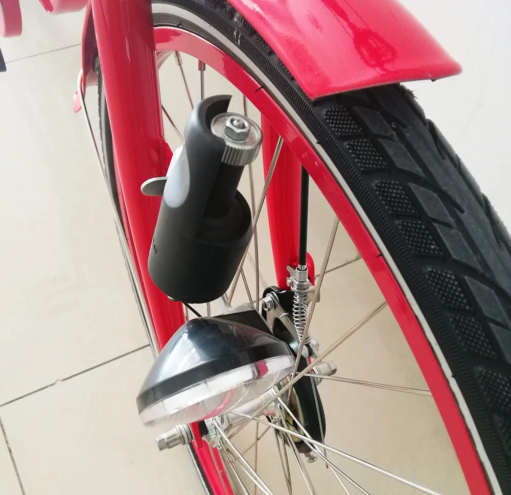 Aluminium alloy 6061 single speed 26 inch light dynamo share bike for public bicycle