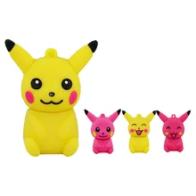 Wholesale cartoon animal cute Pokemon Pikachu shape USB Flash Drive USB 2 0 pen drive flash