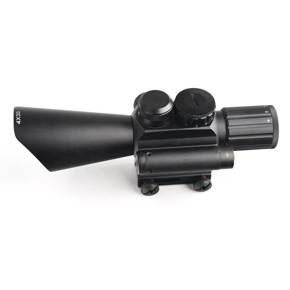 M7 4X30  reticle   scope with red laser for hunting