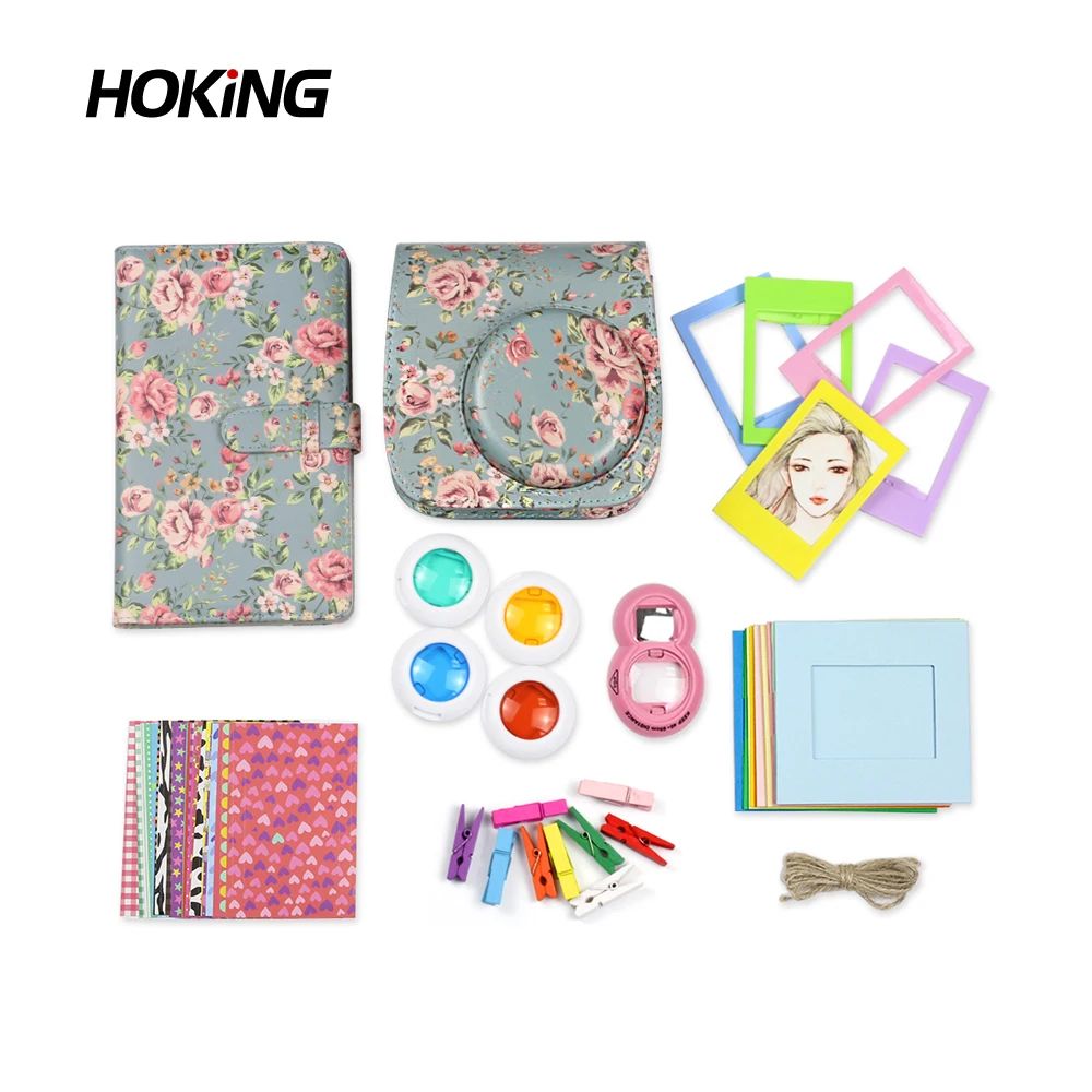 Fujifilm Instax Mini 8/8+/9 Camera 7 In 1 With Shoulder Strap Accessories Bundle