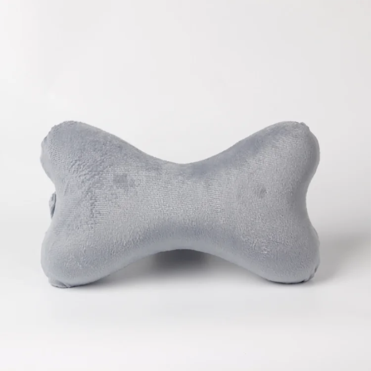 
New Design Comfortable Chiropractic Neck Support Velvet Bone Shaped Pillow 
