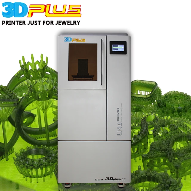 3D Plus Jewellery Machine digital Wax-Resin 3D Printer With Long Service Life More Than 20000 Hours