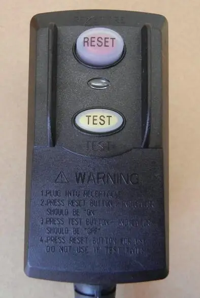 
14/3 SJTW Triple Tap Extension Cord With Right Angle GFCI 3 Prong Plug 