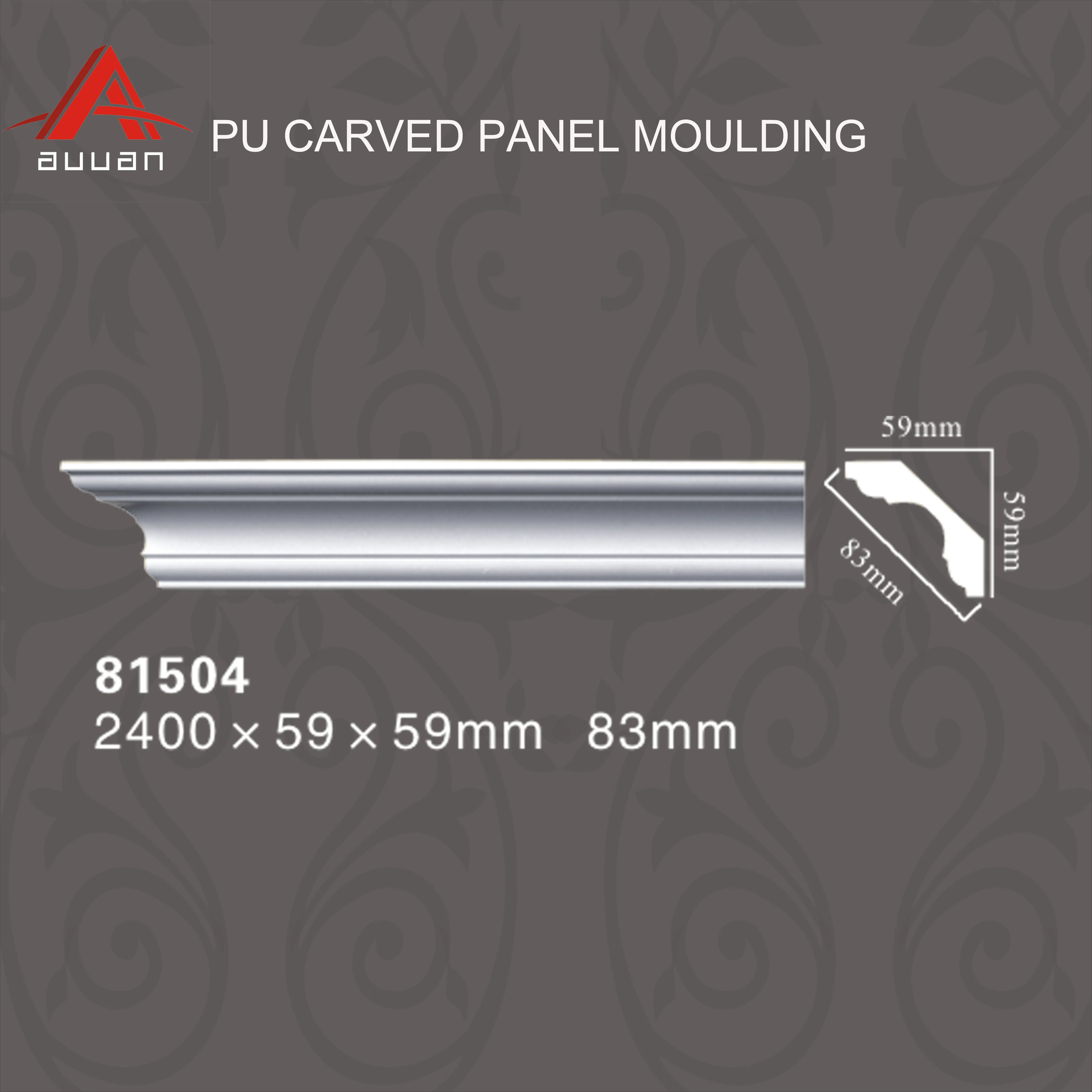Malaysia Polyurethane Foam Molding Frame Cornice Dentil Moulding for House