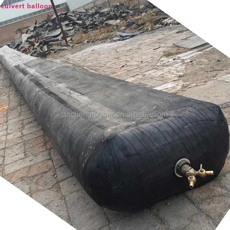 
inflatable rubber balloon formwork for concrete culvert making 