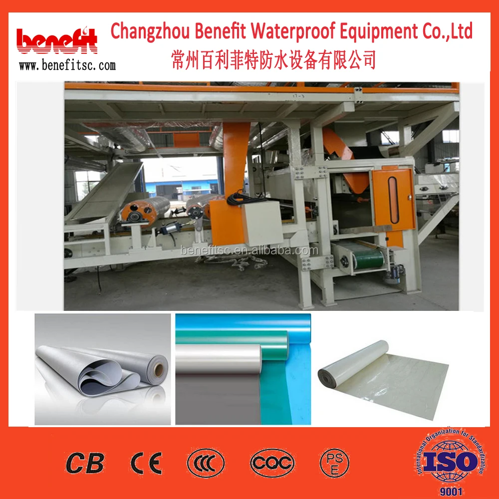 PE PVC CPE TPO EVA Geomembrane Waterproof Sheet Extrusion Line