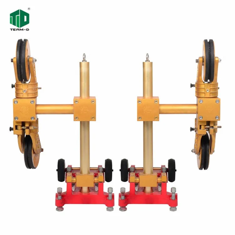 Small and light magnesium alloy  combination universal pulleys  for diamond wire saws