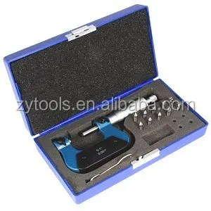 
QLR Screw Thread meauring outside Micrometer With Anvils in fiited case 