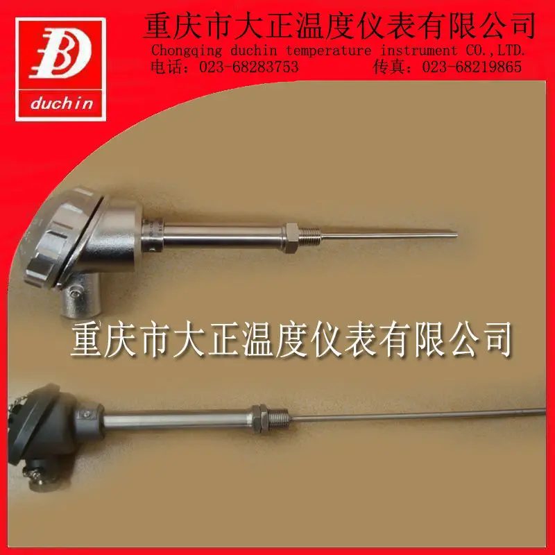 K type thermocouple with locknut connection and Fixed intensifier tubes