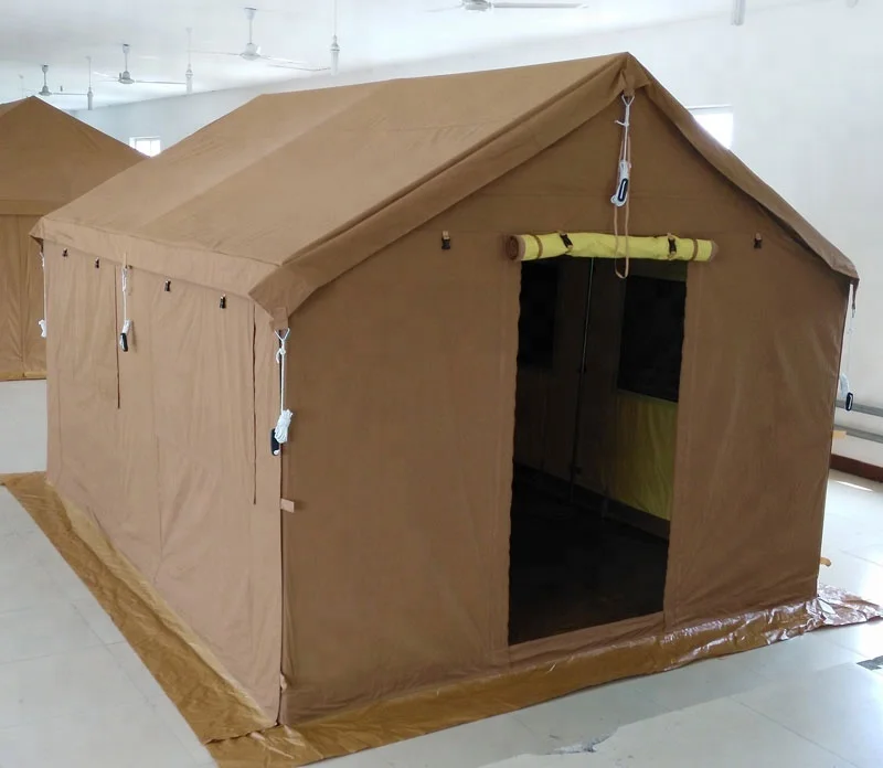 
Luxury large cotton canvas 3x4m family camping safari tent for middle east market 