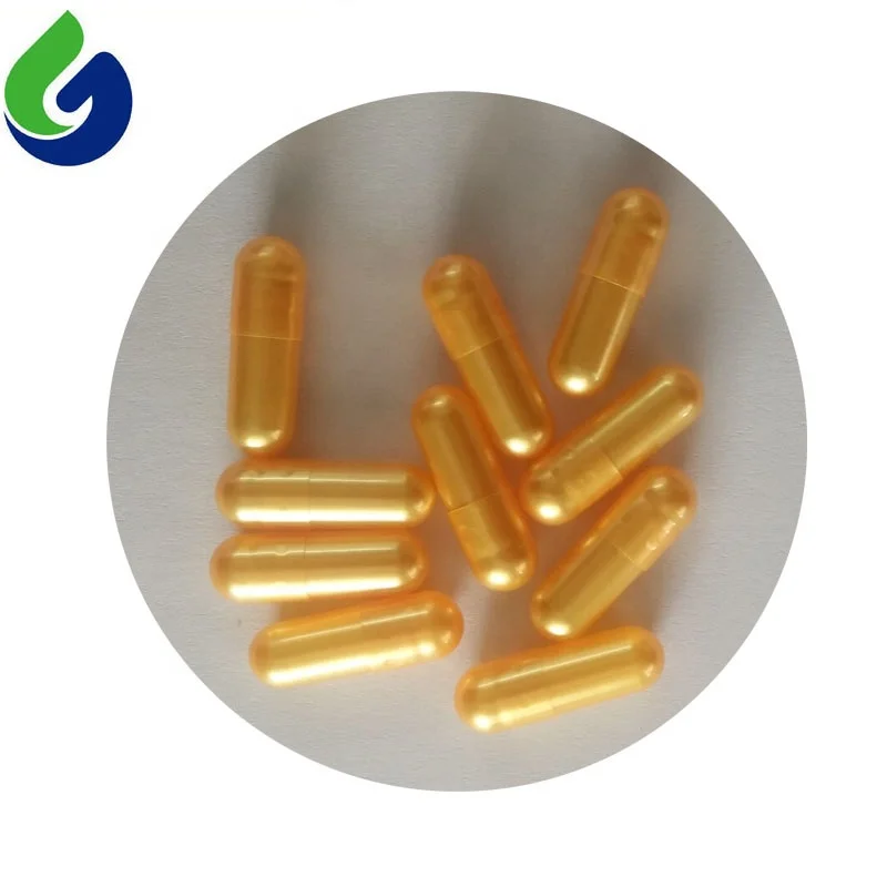 Pearl gold capsule size 0 empty capsule