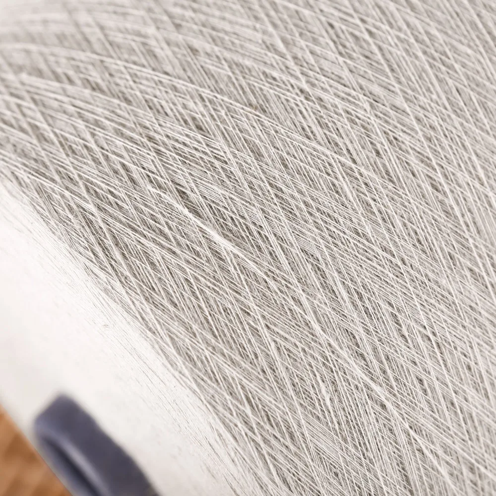 China Manufacturer Plain Recycled 30NE Linen Cotton mvs Yarn