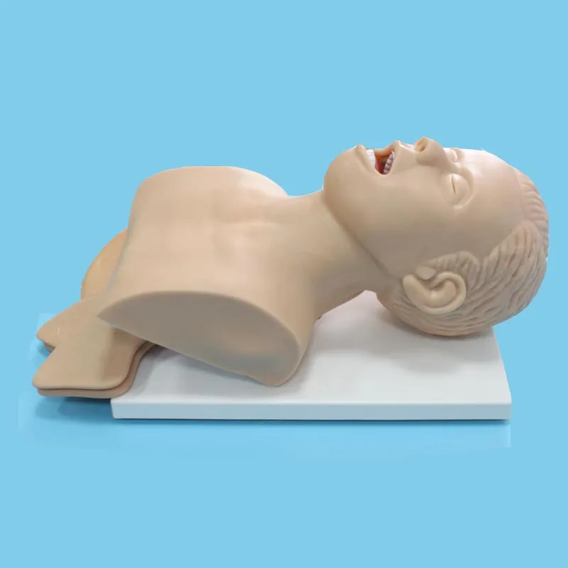 Chinon High Quality Training Pvc Medical Science Tracheal Baby Model Airway Intubation Mannequin With Alarm