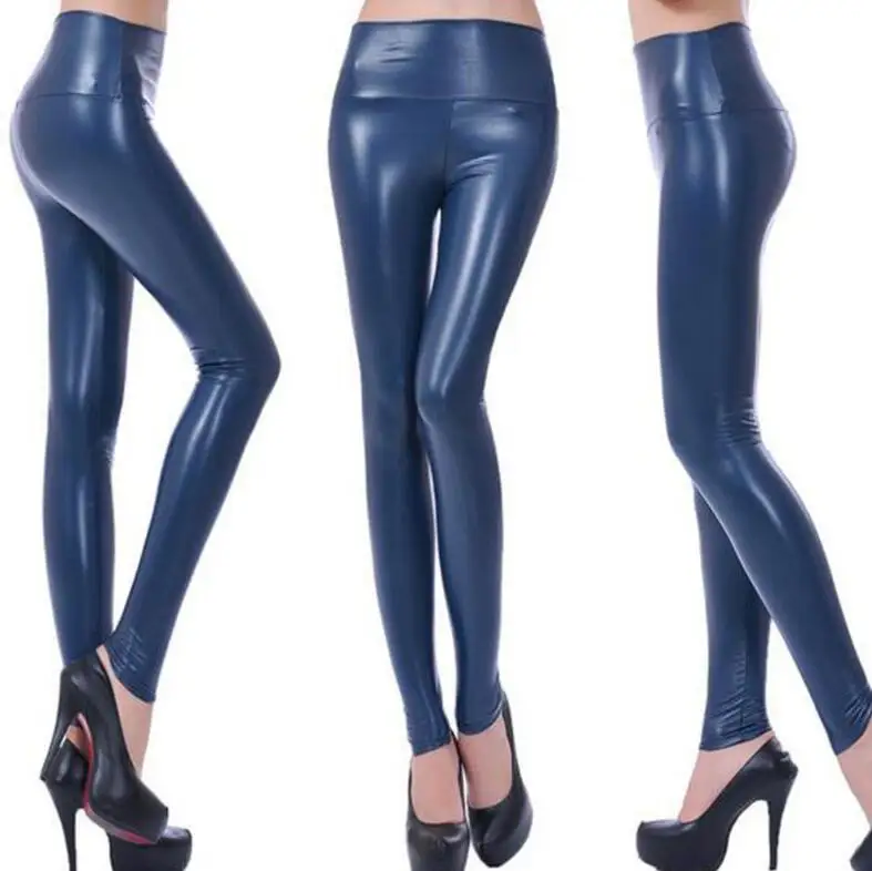 women leggings faux leather high quality slim leggings plus size High elasticity sexy pants leggins XS-L leather boots leggings