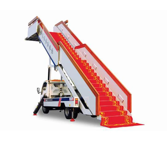 self-propelled airport aviation passenger aircraft boarding stairs
