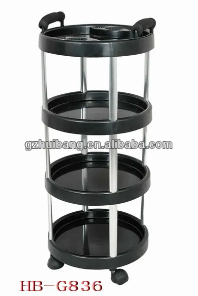 hairdresser station round hair salon trolley HB-G836