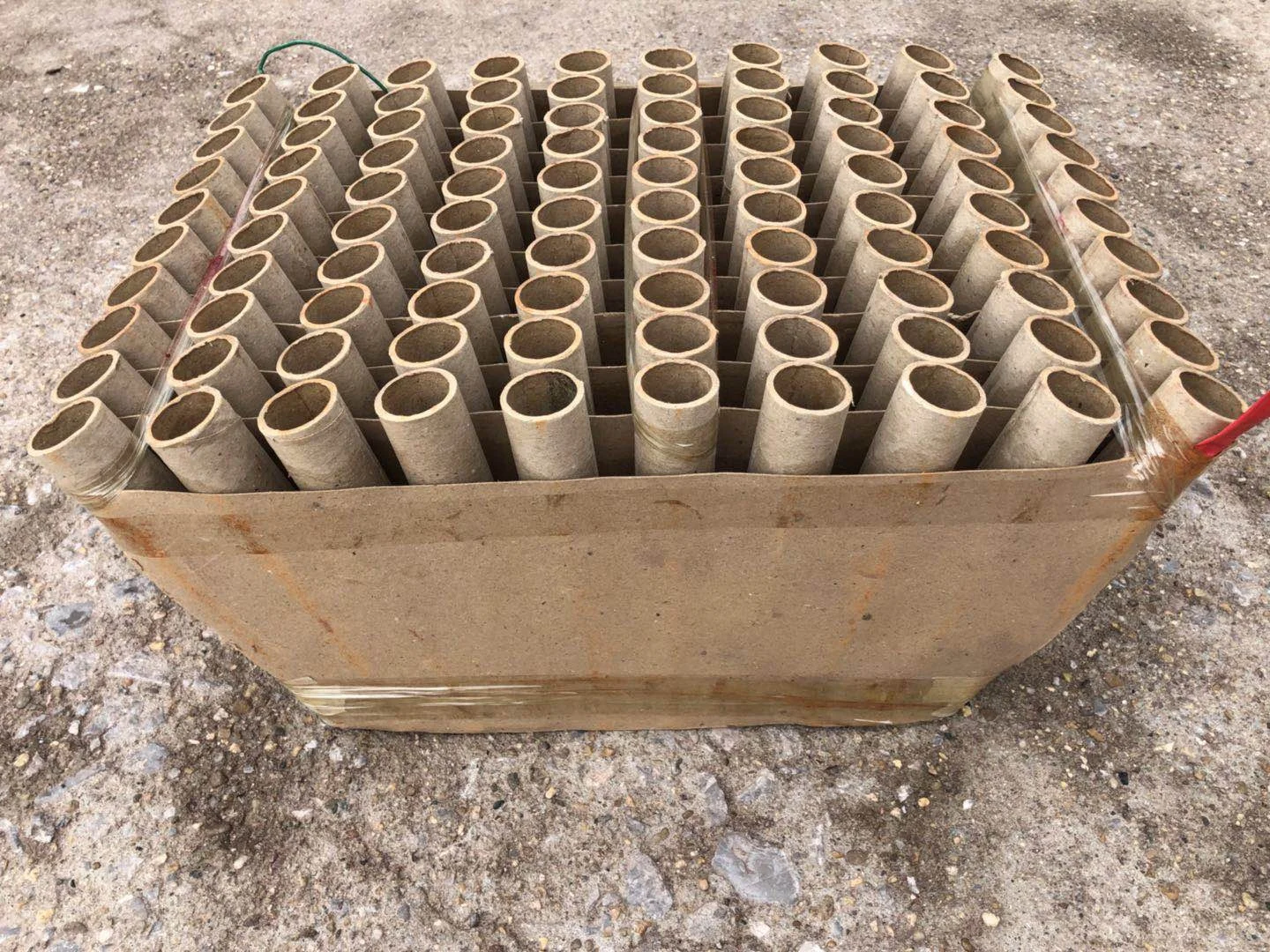 market hot sale best price 1.2inch100shots fan shape daytime color smoke cake  fireworks