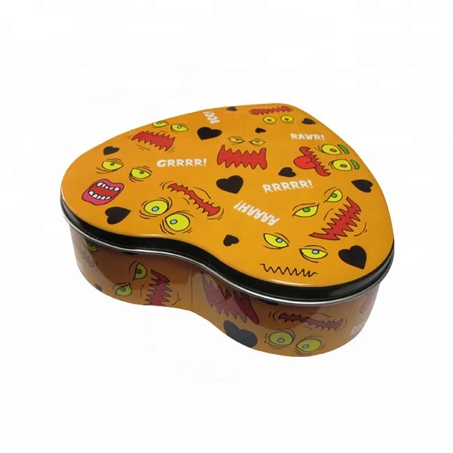 heart shape Christmas gift tin box