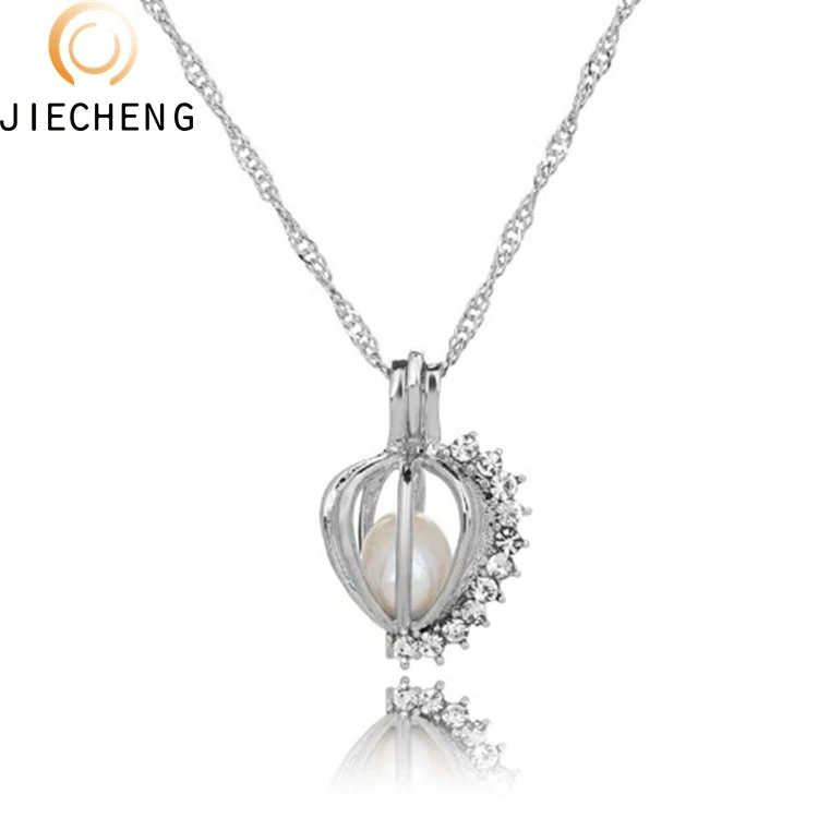 Bulk Wholesale Locket Love Wish oyster pearl jewelry Cage Pendant cages for pearls