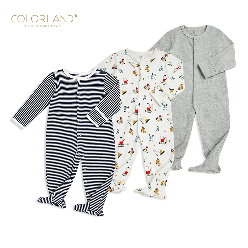 COLORLAND 2019 New Fashion Baby Jumpsuit Romper For New Born Baby