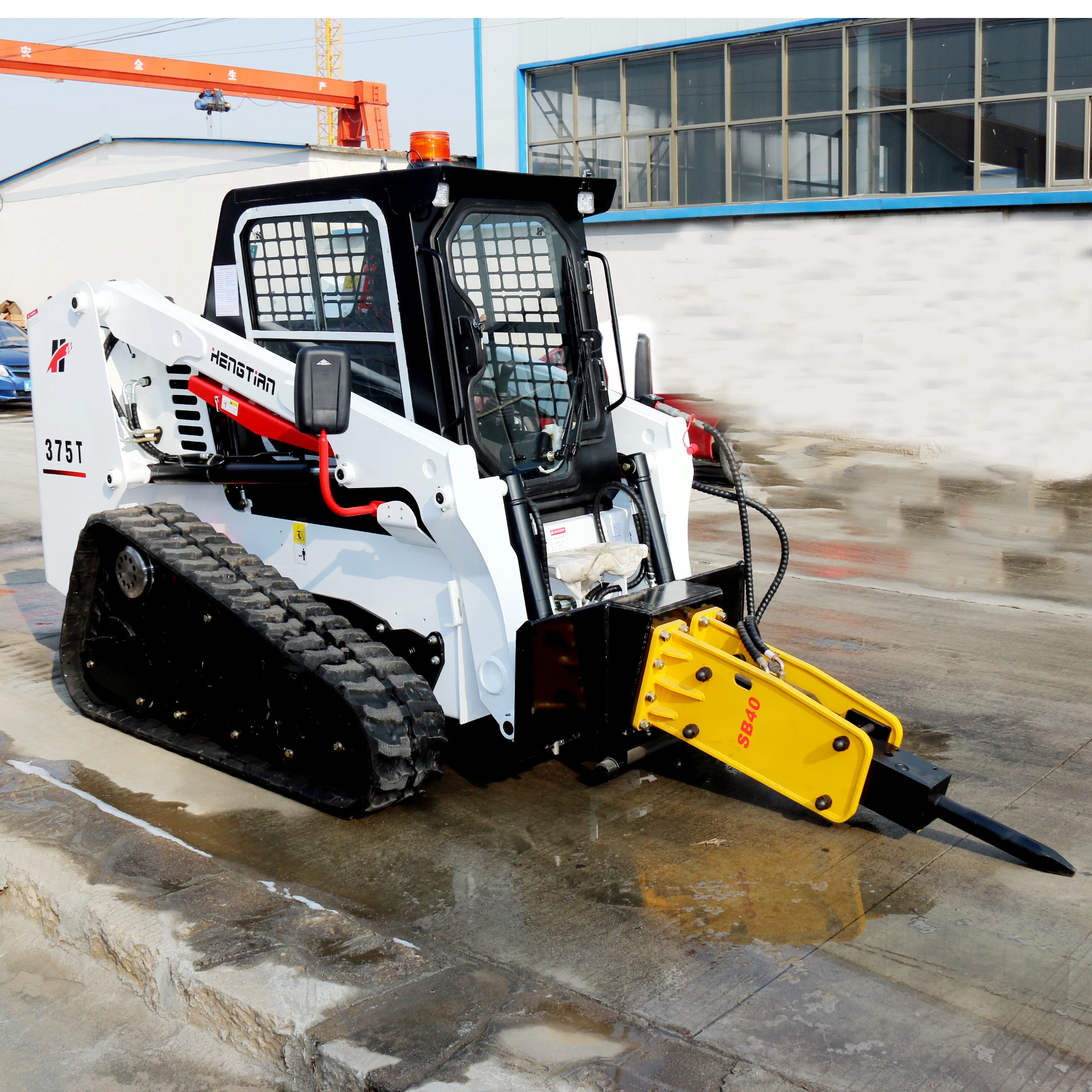 RUBBER TRACK SKID STEER MULTI TERRAIN LOADER HIGH FLOW A/C CAB PILOT JOYSTICK