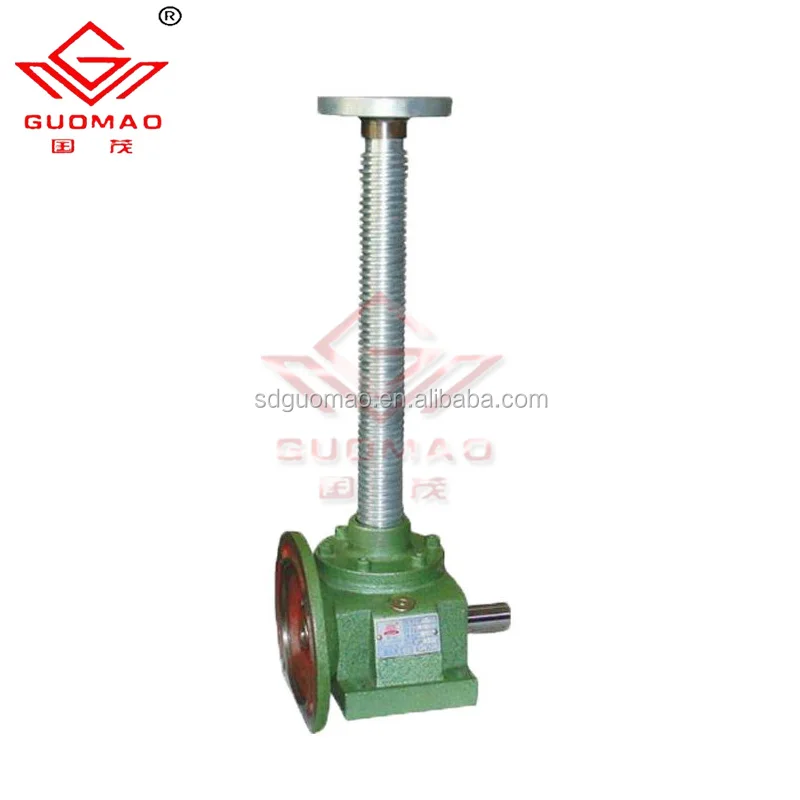 
China SWL gear reducer with worm screw jack for electrical engineering adjustable screw jacks 