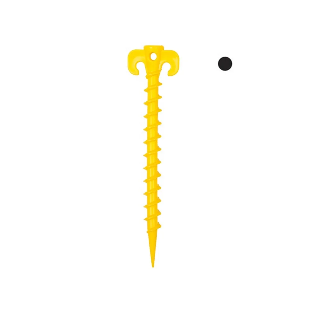 Screw tent stake  accessories factory plastic ground tent peg