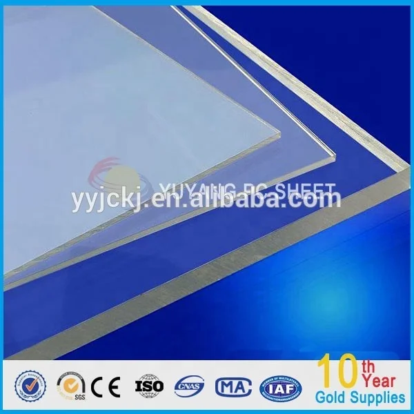 Makrolon Lexan твердый лист из поликарбоната с УФ-защитой для люка/12 мм Твердый поликарбонатный лист для люка