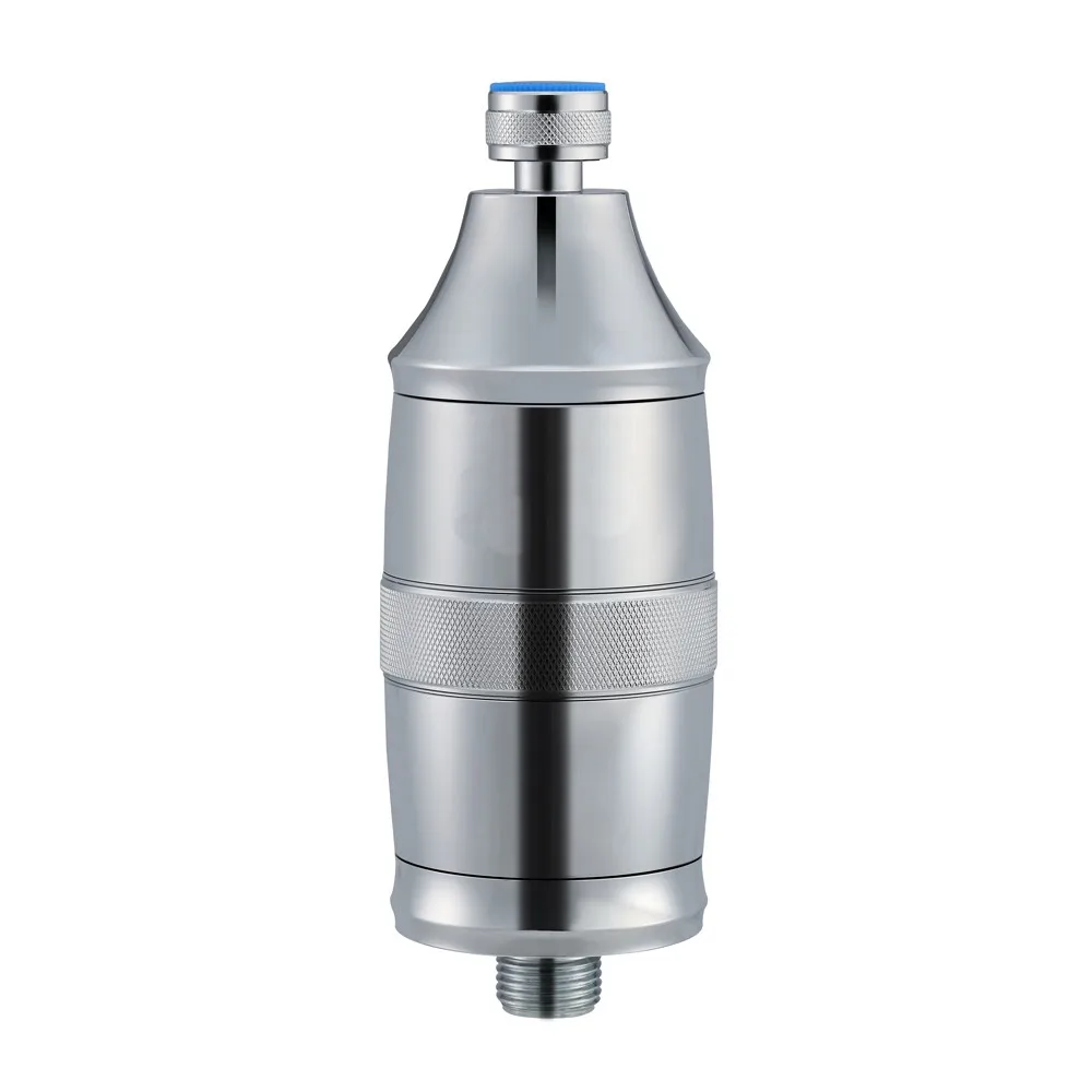 Metal Housing 10-stage Shower Filter Add Vitamin C , Work with any Shower Head & Handhold Shower, High Output flow water