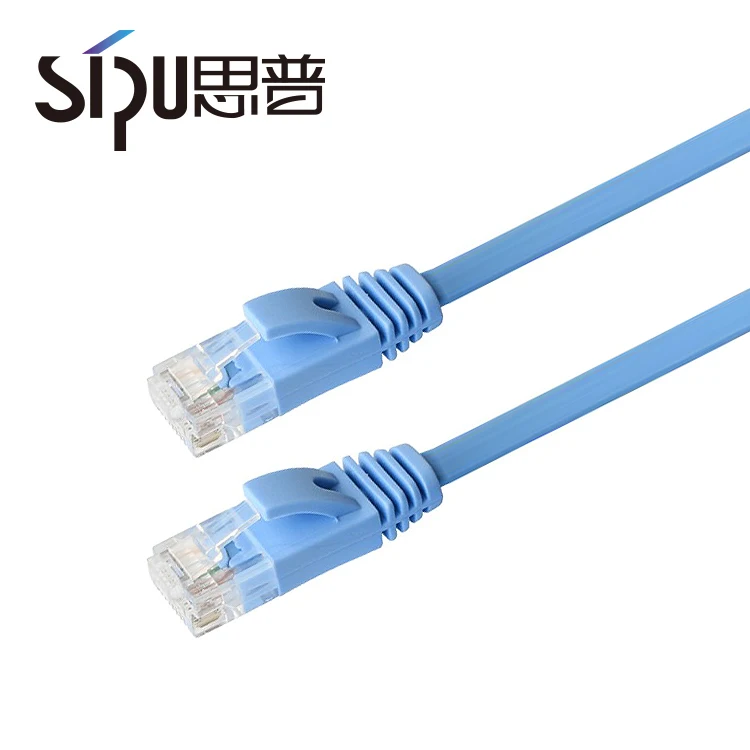 
SIPU New High Quality price 10m flat cat 6a cat6 patch cord 
