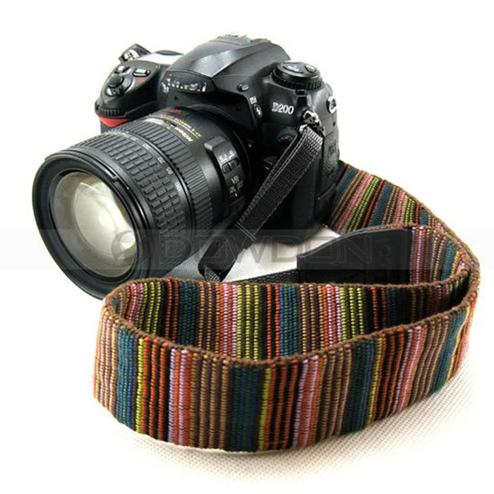 Оптовая продажа, радужные волоконные ремни шириной 4 см для камер Canon, Nikon, Sony, Panasonic
