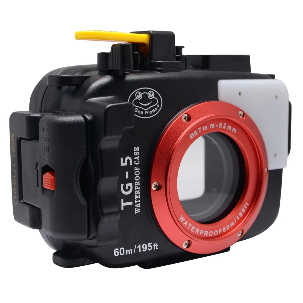 SeaFrogs 195FT/60M for Olympus TG-5 Underwater waterproof outdoor camera housing diving waterproof case