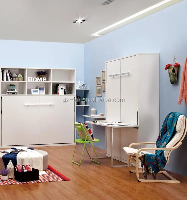 Оптовая Wall Bed комплект сложить таблица скрытая кровать настенные