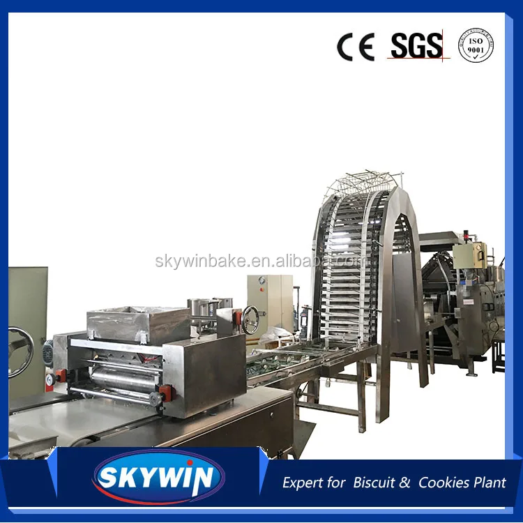Skywin Plate Wafer Making Machine Wafer Baking Oven Machine/Wafer Biscuit Production Line