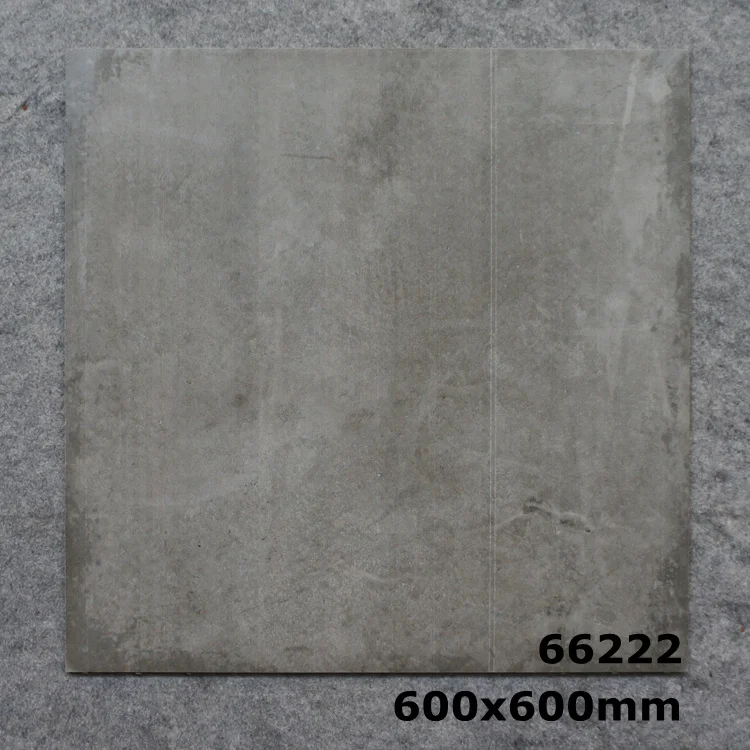 Antique Dark Gray Glazed Cement Look Porcelain Rustic 600x600 Ceramic Floor And Wall Tiles