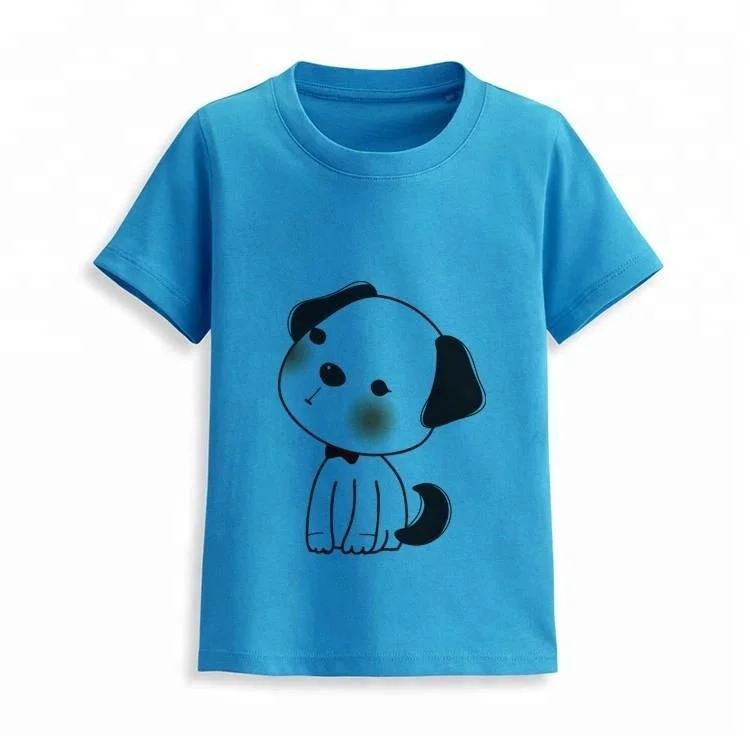 Wholesale Boys Fancy Custom Print Design Kids 100% Organic Cotton T-Shirts