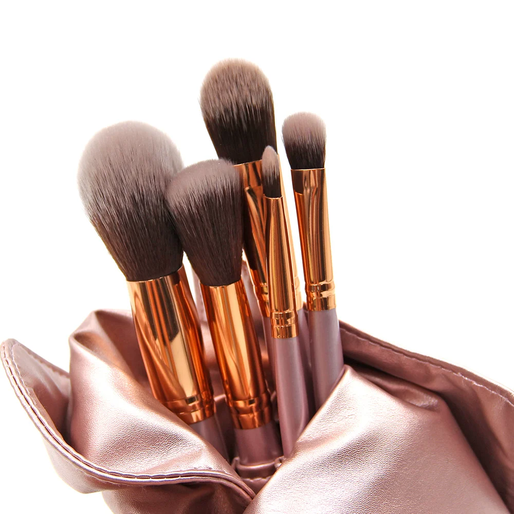 
Oem Makeup Brushes/Gold Ferrule Make Up Promotion Gift 5Pcs Eyeshadow Brushes make up series 